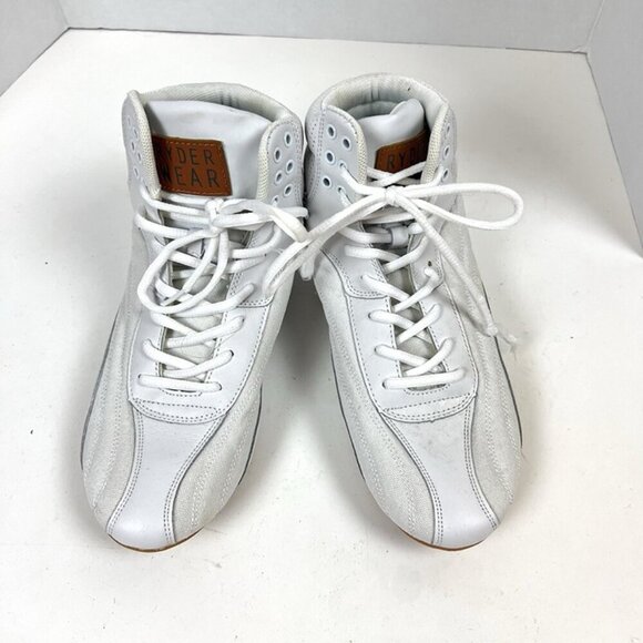 RyderWear Footwear Mens White sz 8 Weightlifting BodyBuilding Training Sneakers - Picture 2 of 9